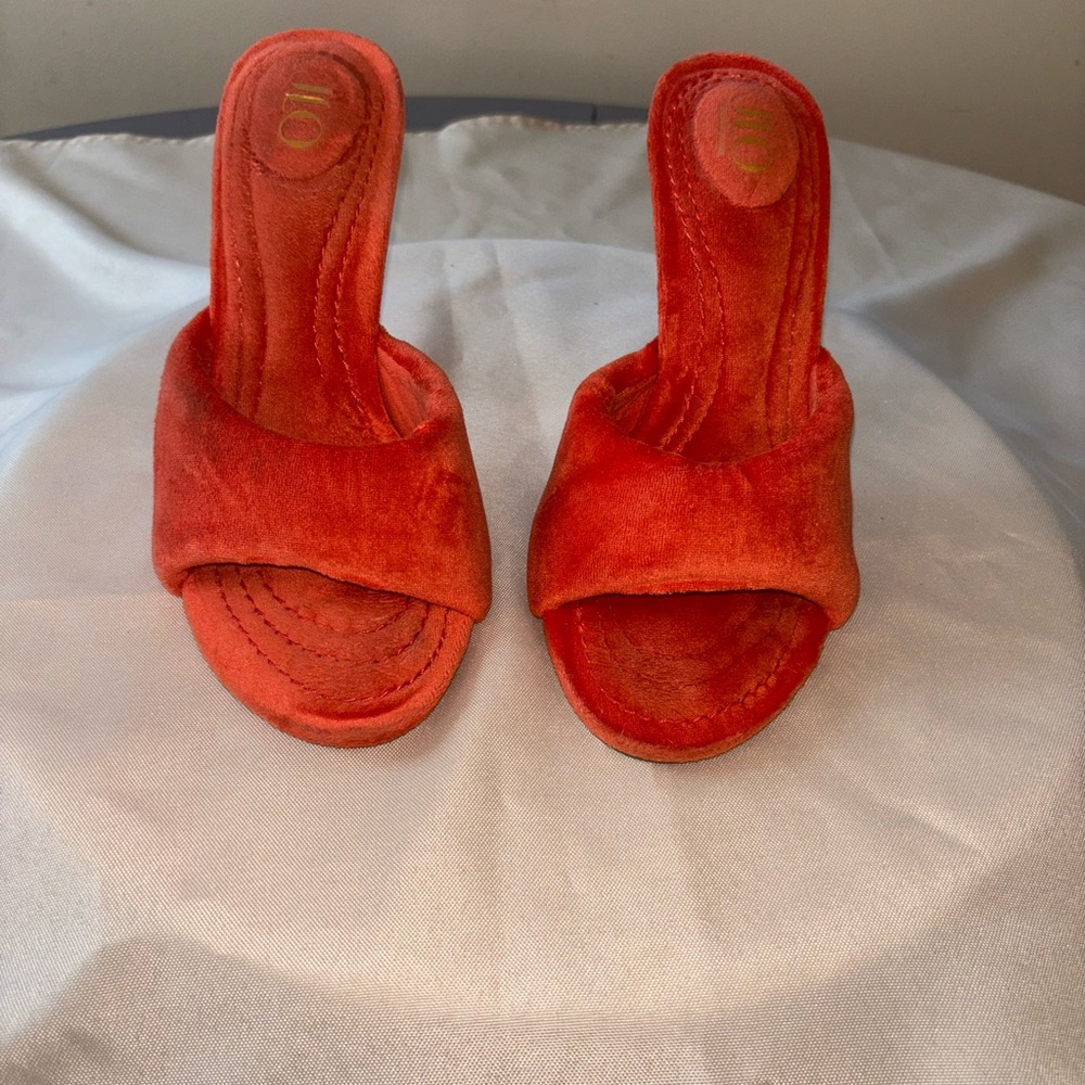 Women's Orange Mules by JLo